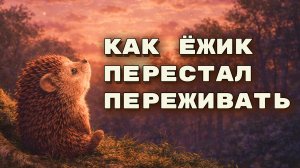 Ёжик, который переживал 🦔 Сказка на ночь для детей про тревогу и спокойствие