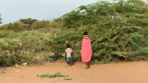 Красивая африканская деревня.