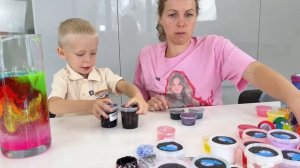 ГЕЙЗЕР СЛАЙМ из 100 ЦВЕТОВ и СЛОЁВ! Что БУДЕТ? Повторяем опыт!