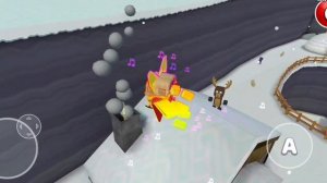 Все стикеры в снежной долине (super bear adventure)