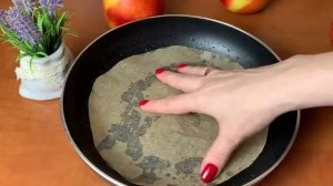 За 5 минут ЯБЛОЧНЫЙ ПИРОГ на сковороде, который тает во рту! Быстрый и Вкусный З