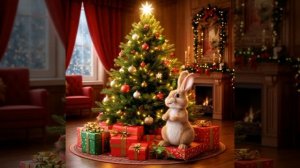 зайчик под ёлкой