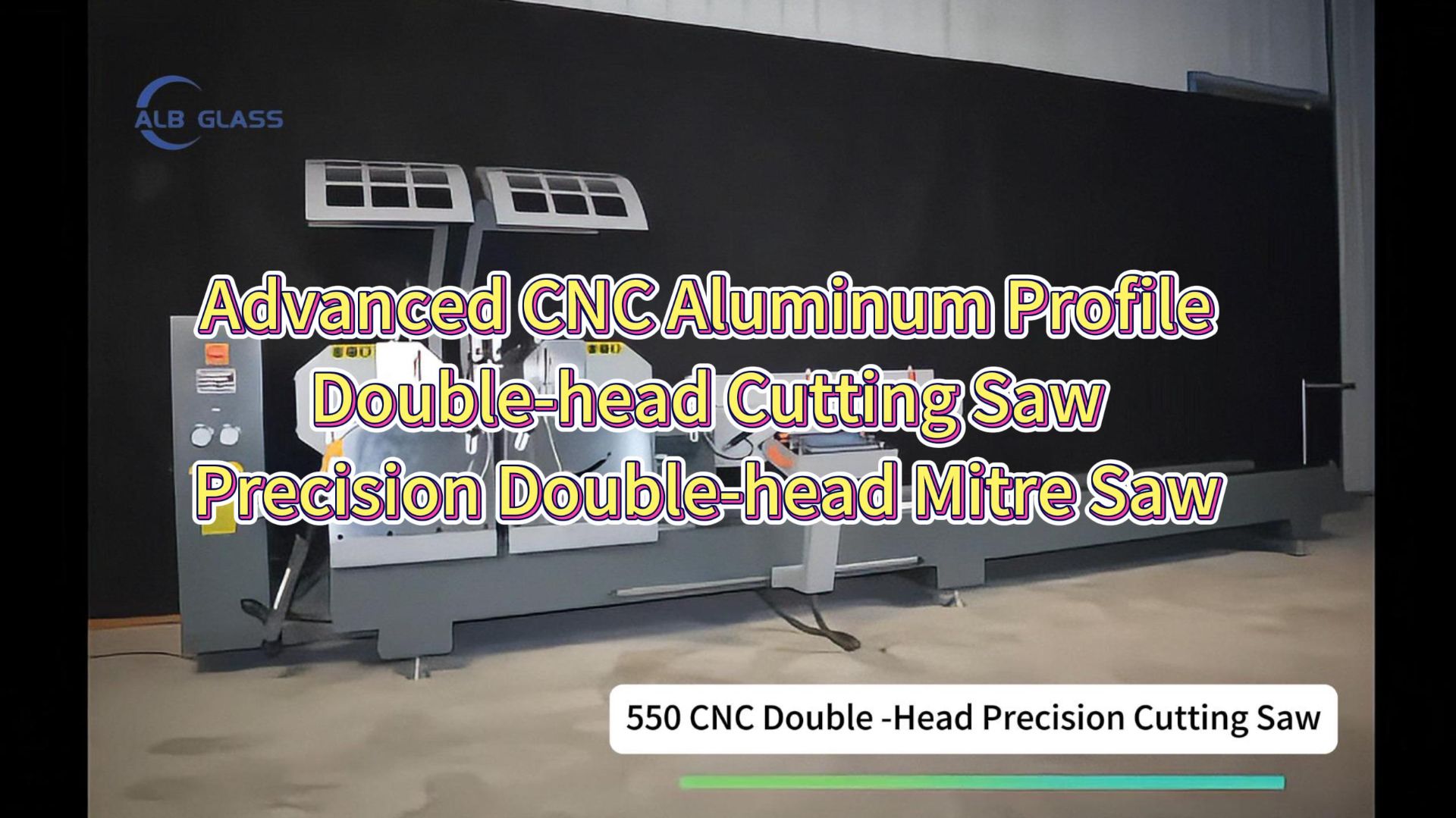 Двусторонняя пила для резки алюминиевых профилей / Прецизионная двусторонняя торцовочная пила