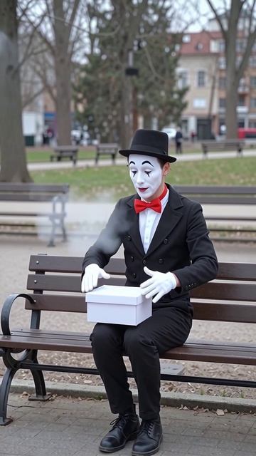 Фокусник на скамейке: магия и удивление #магия #иллюзия #фокусник