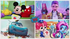 ШЕРИФ ЛАБРАДОР и МИККИ МАУС 🐾 ВЕСЕЛЫЙ ТАНЕЦ: Смешные МУЛЬТИКИ для детей 🏎️✨