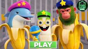 ОБНОВЛЕННЫЙ ПОБЕГ ИЗ ТЮРЬМЫ СЕМЬИ БАНАНОВЫХ ПОЛИЦЕЙСКИХ! #Obby #Roblox