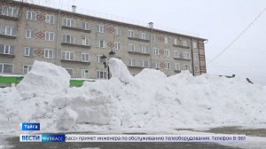 Жители поселка Таёжный увязли в снегу