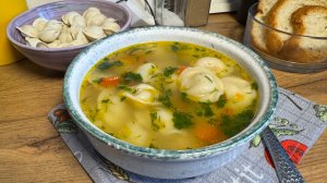 Суп с пельменями просто и вкусно | Бюджетный суп | рецепты просто