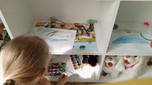 Простой способ нарисовать лесной пейзаж акварелью