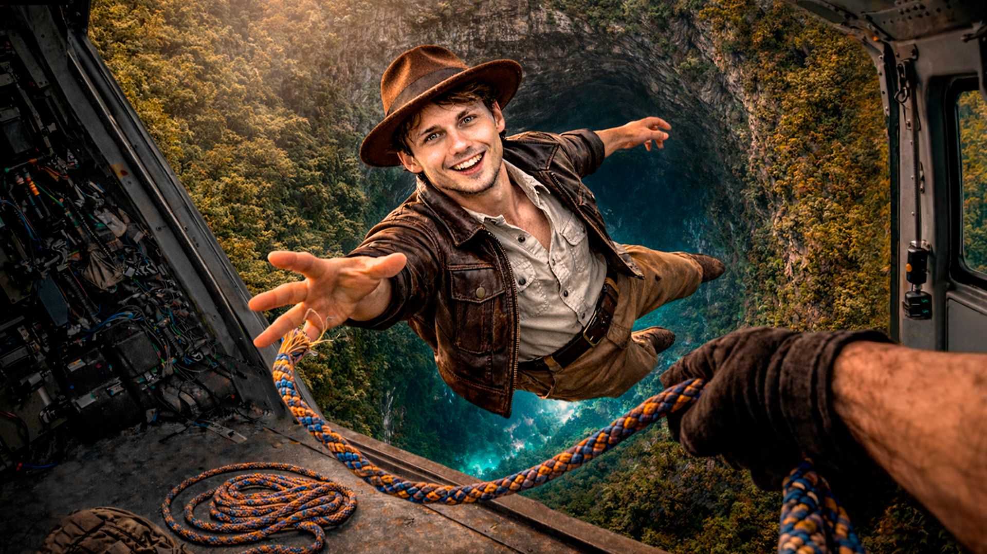 Прыжок веры.  Вертолётная пещера. Уфа