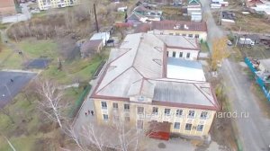Школа №15 с высоты птичьего полета (Гурьевск)