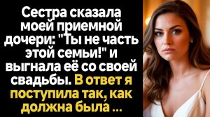 ИСТОРИИ ИЗ ЖИЗНИ/Сестра сказала моей приемной дочери: "Ты не часть этой семьи!" и выгнала её со свое