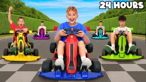 Кто ПОСЛЕДНИЙ доедет до финиша — ТОТ ПОЛУЧИТ ПРИЗ! 🔥 Детский челлендж