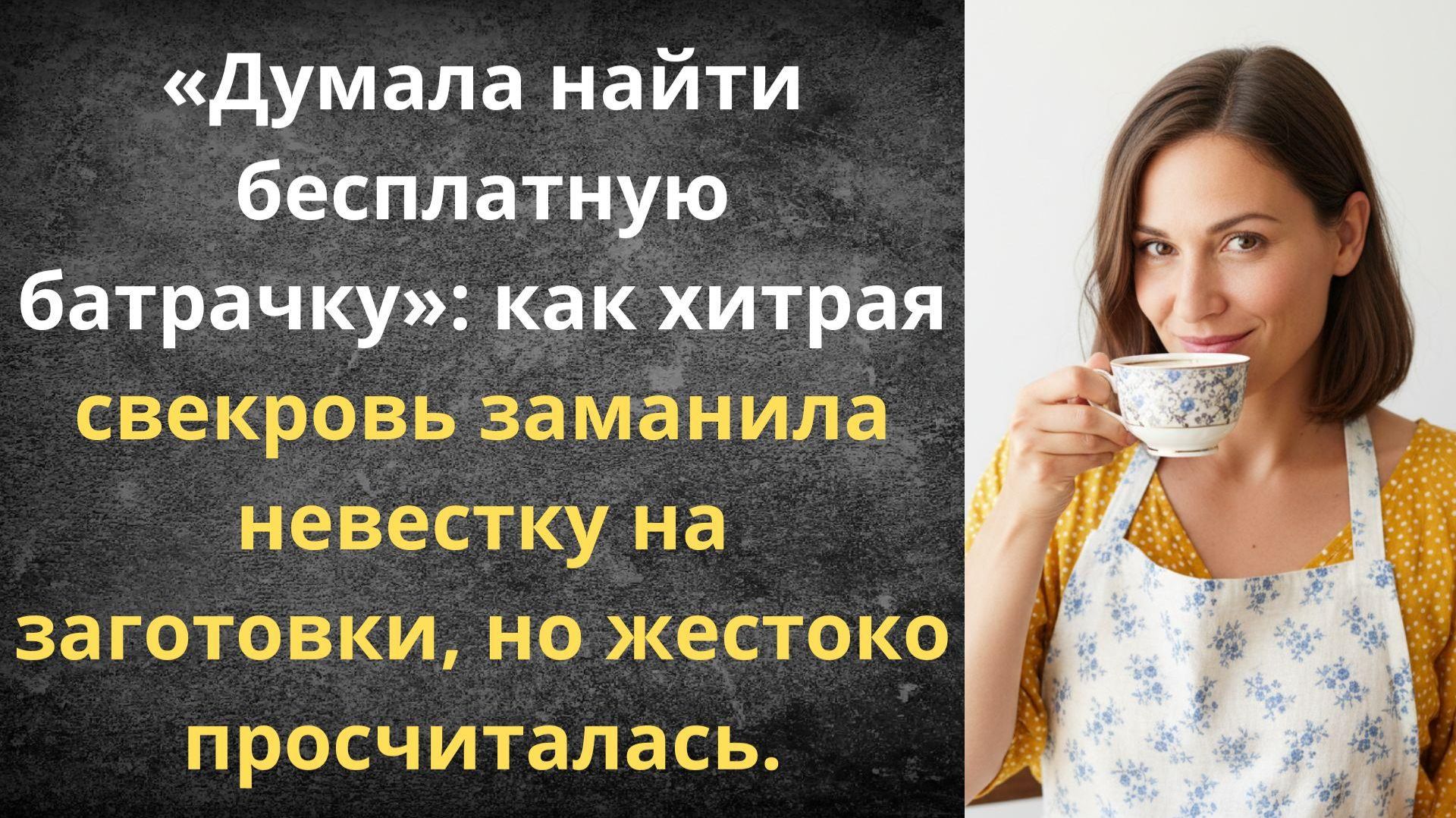 Бесплатная прислуга для свекрови отменяется | Истории из жизни