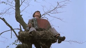 Гармонист в гнезде! Фрагменты из фильма "Белые росы". 1983 г.