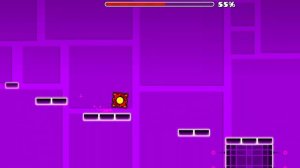 прохождение 1 уровня в геометри Даш