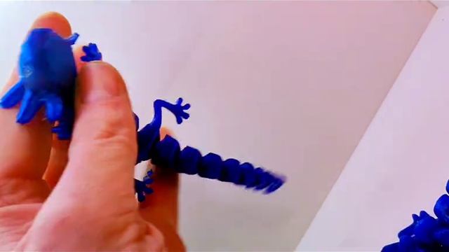 Аксолотль подвижный. 3Д печать.