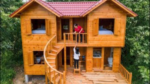 Две сестры построили виллу своей мечты всего за год. От начала до конца. Бушкрафт