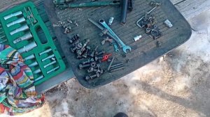 ремонт самодельного минитрактора.