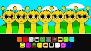 СПРУНКИ НО ВСЕ СТАЛИ САЙМОНАМИ! ЧТО СЛУЧИЛОСЬ В ИГРЕ?! МУЗЫКА ВСЕ SPRUNKI ЖЕЛТЫЕ РЕАКЦИЯ