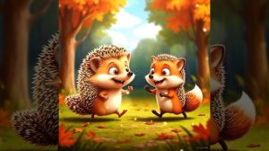 ёжики и лисичка