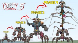 ЭВОЛЮЦИЯ НОВОГО ПРОТОТИПА ФАЗА 4 ИЗ POPPY PLAYTIME ГЛАВА 5 в Garry's Mod