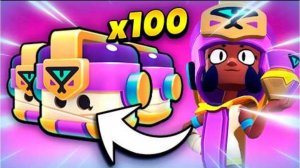 Пытаюсь получить нового бойца  НАДЖИЯ из ящиков Brawl stars