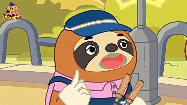 Храбрый шериф Лабрадор, осторожнее со стропами воздушных змеев — познавательный мультфильм.