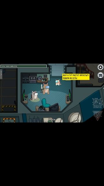 Пикси запуталась в проводах. Пикси и Брут в Among Us