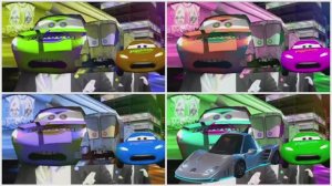 ЧЕТЫРЕ ЦВЕТНЫХ МАКВИНА и ВЕСЕЛЫЙ ТАНЕЦ 🌈 Смешные МУЛЬТИКИ про МАШИНКИ 🏎️✨