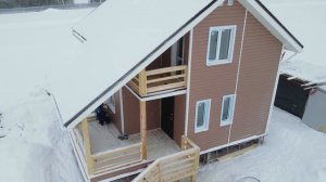 Видео обзор каркасного дома 6х8 от ПЗСК. Каркасный дом 6 на 8.