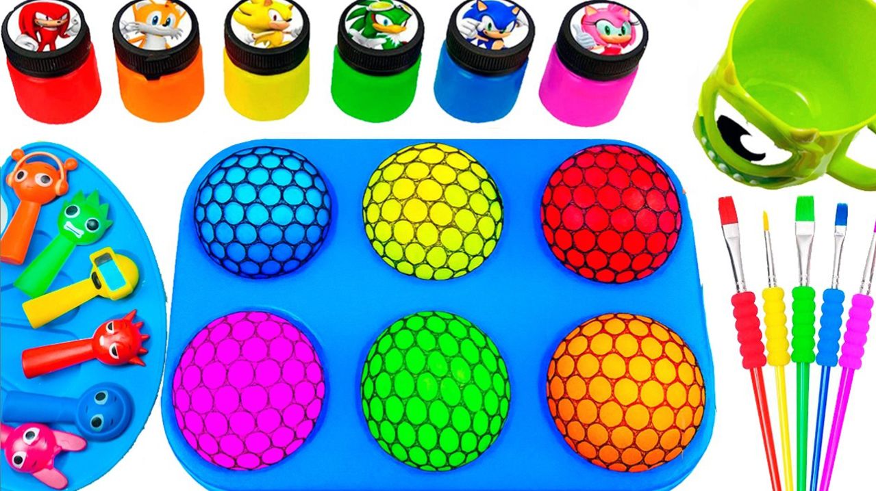 Мультики для детей. Яркое Волшебное Превращение красок в игрушки Дисней. Мультики для малышей