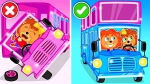 Маша и Леопольд. Розовый автобус - Мультик для детей