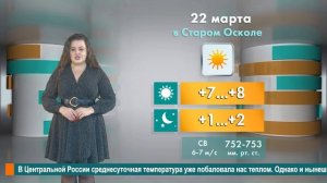 Погода в Старом Осколе на 22 марта
