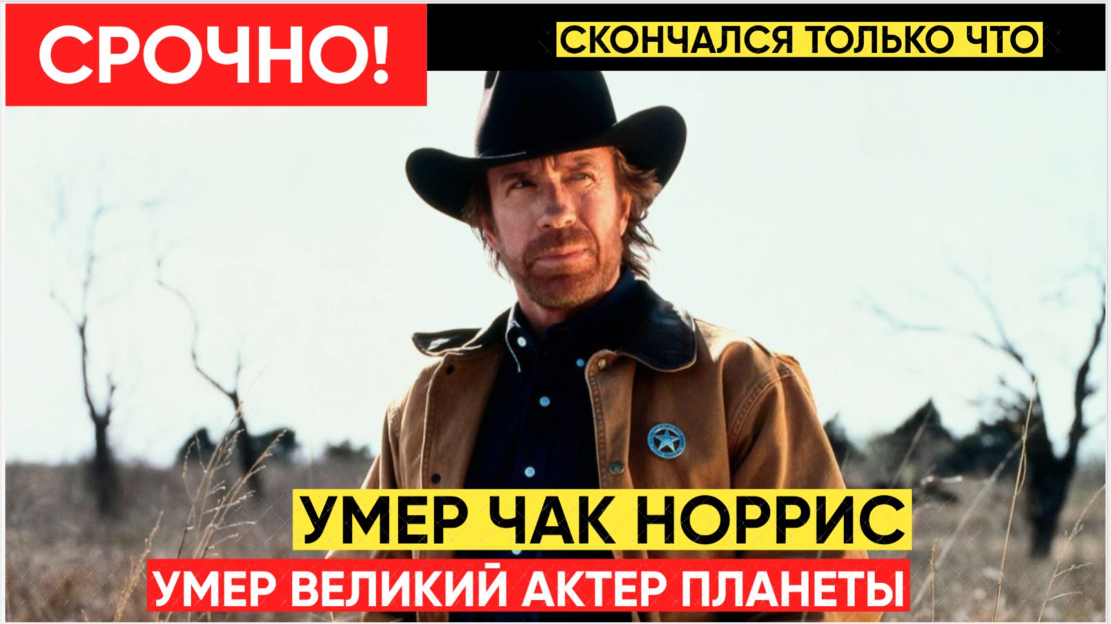 СРОЧНО! УМЕР АКТЕР ЧАК НОРРИС