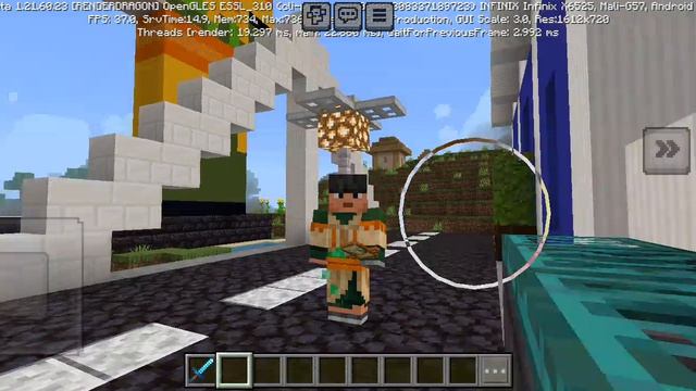 я построил Большую статую в Minecraft