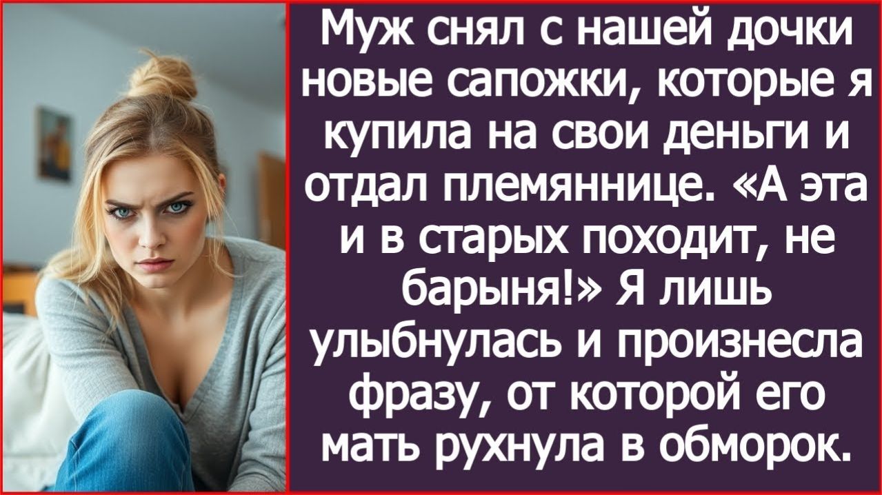Муж снял с нашей дочки новые сапожки, которые я купила на свои деньги | ИСТОРИЯ ИЗ ЖИЗНИ