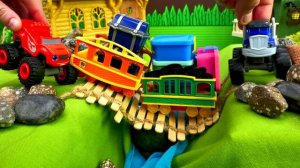 Игрушки Вспыш и Крушила перевозят ценный груз