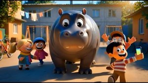 Песенка детям Потерялся бегемот