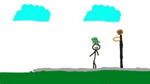 стикман играет в баскетбол  перезалив своего видио