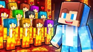 Это портал в мир Лавовых девушек, и Айс Джей Джей попала в него. Майнкрафт Мультик