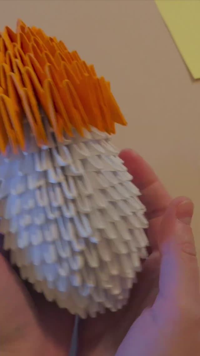 ГРИБОЧЕК 3D - модульное ОРИГАМИ | ORIGAMI MUSHROOM #origami #diy #foryou #paper  #children