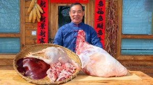 Бараньи отбивные, почки и курица, запеченные в подвесной духовке. Кухня Китая