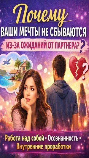 Почему ваши мечты не сбываются из-за ожиданий от партнера - Ольга Громова