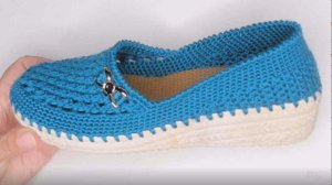 МОКАСИНЫ БИРЮЗА💥 ВЯЖЕМ КРЮЧКОМ