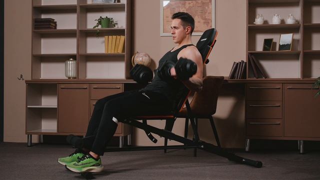 Регулируемая скамья для жима с гиперэкстензией Genau Vector