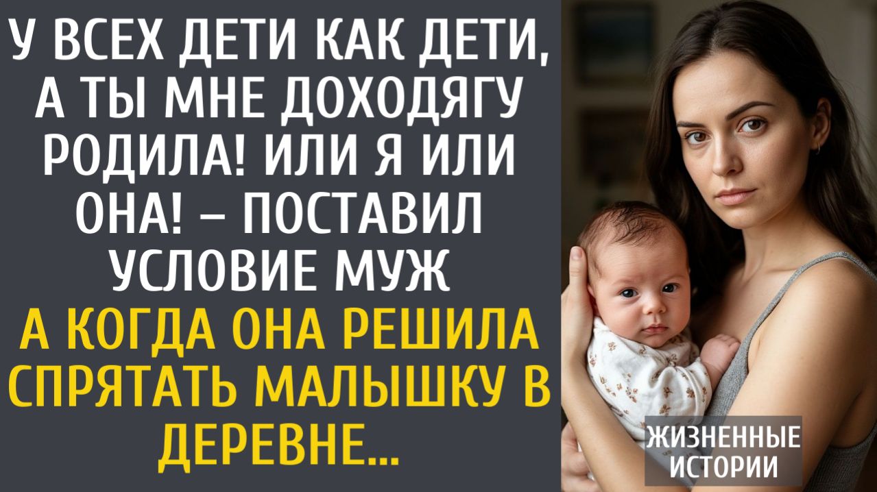 истории из жизни У всех дети как дети, а ты мне доходягу родила! Или я или она! – заявил муж...