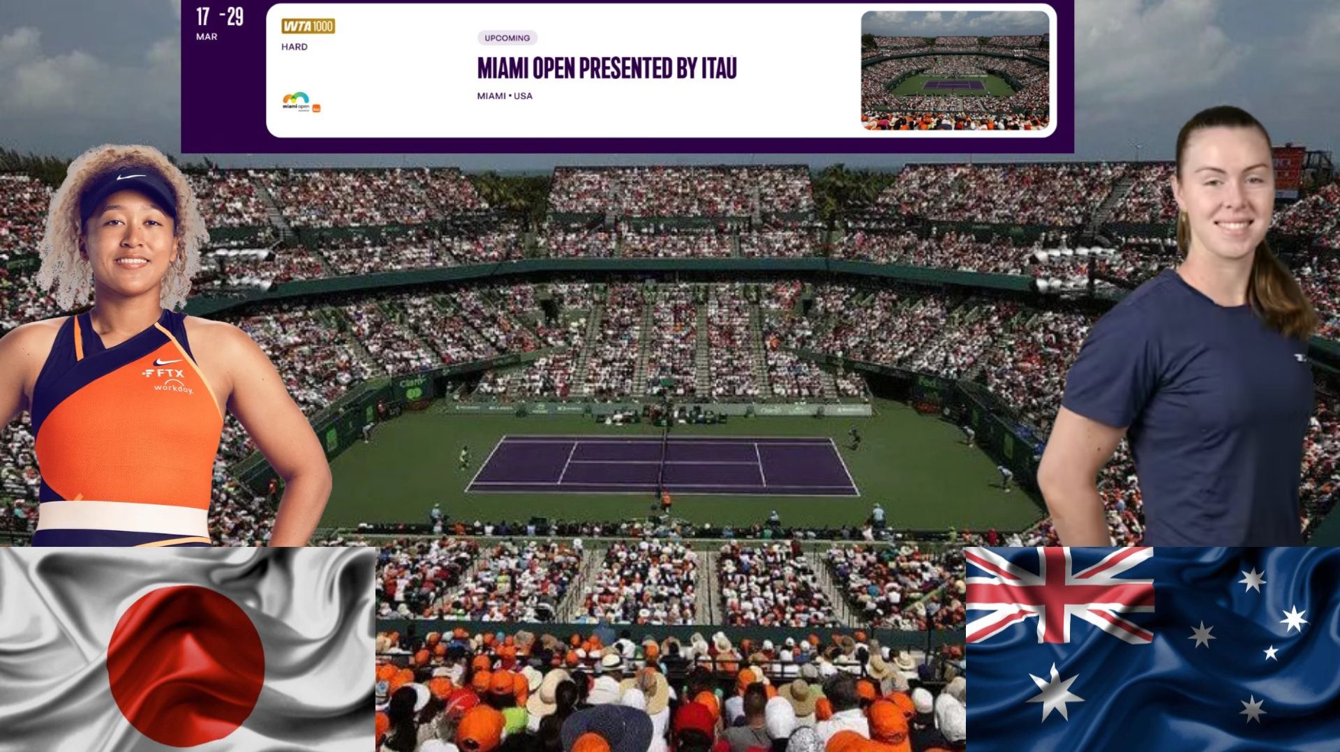 ⏰02:00 (16) 🇯🇵Наоми Осака - (Q) 🇦🇺Талия Гибсон