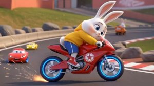 Кролик ДжоДжо: Звёздная Гонка на Мотоциклах — Эпичное Состязание! 🏍️⭐