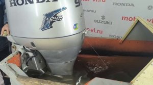 Запуск двигателя Honda BF90